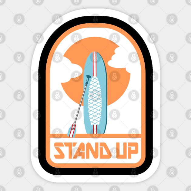 Stand Up Paddle Board Sticker by mailboxdisco